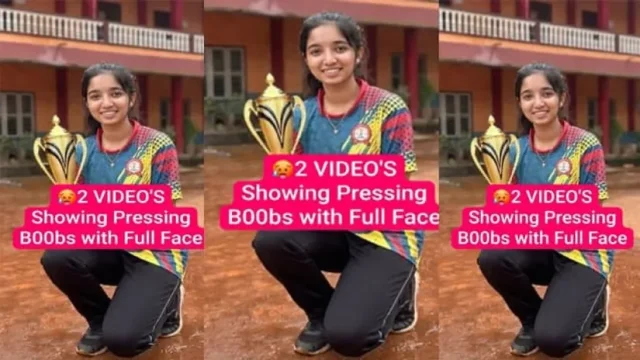 Champion Girl Latest Viral Showing Boobs Pressing with Full Face